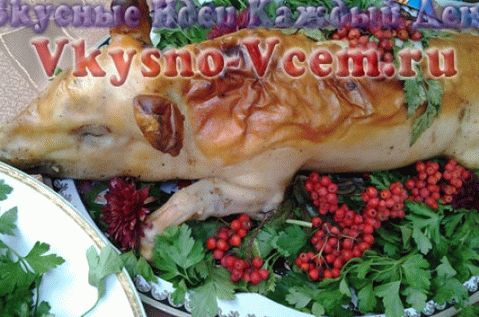 Pig in the oven