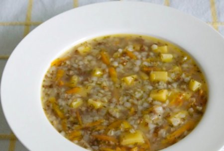 Lean buckwheat soup