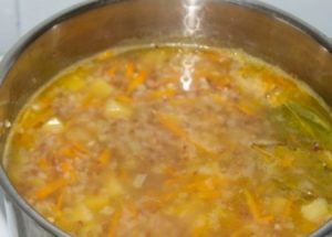 Lean buckwheat soup