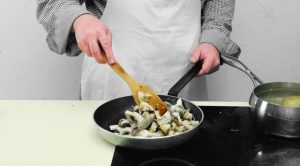 Lenten salad with mushrooms