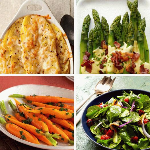 Photo Festive side dishes for Easter