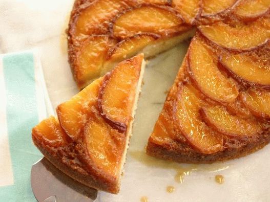 Photo of the dish - Pie changeling with caramel peaches