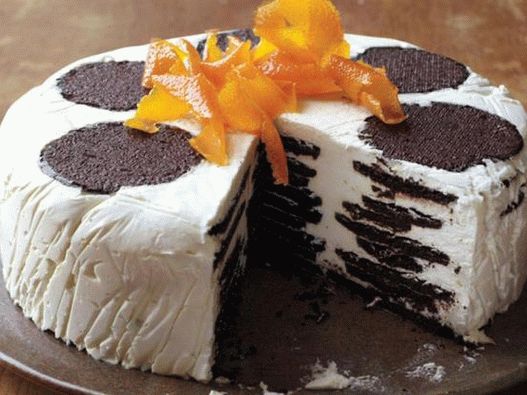 Photo of the dish - Cake icebox with orange-caramel whipped cream
