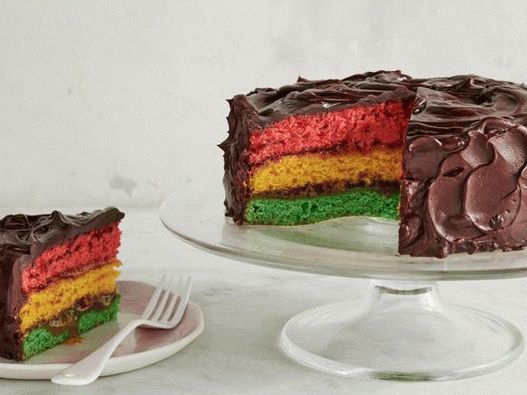 Dish Photography - Italian Rainbow Cake