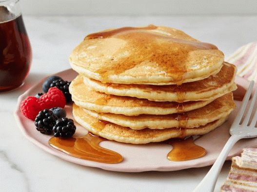 Photo Simple homemade pancakes