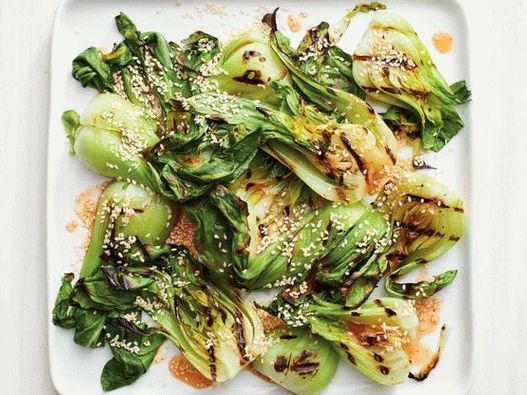 Photo - Bok choy with grilled sesame seeds