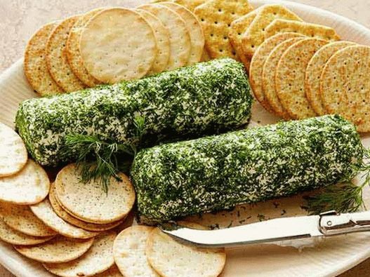 Photo of the dish - Goat cheese sprinkled with dill
