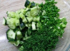 Plain green salad