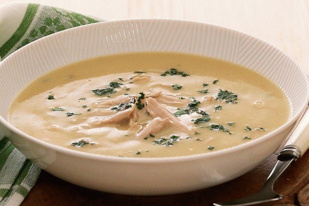 Mashed chicken soup