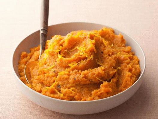 Sweet potato puree with banana