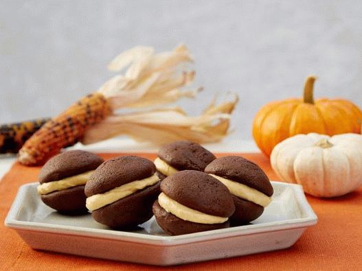 Photo Spicy Pumpkin Chocolate Sandwich Cookies