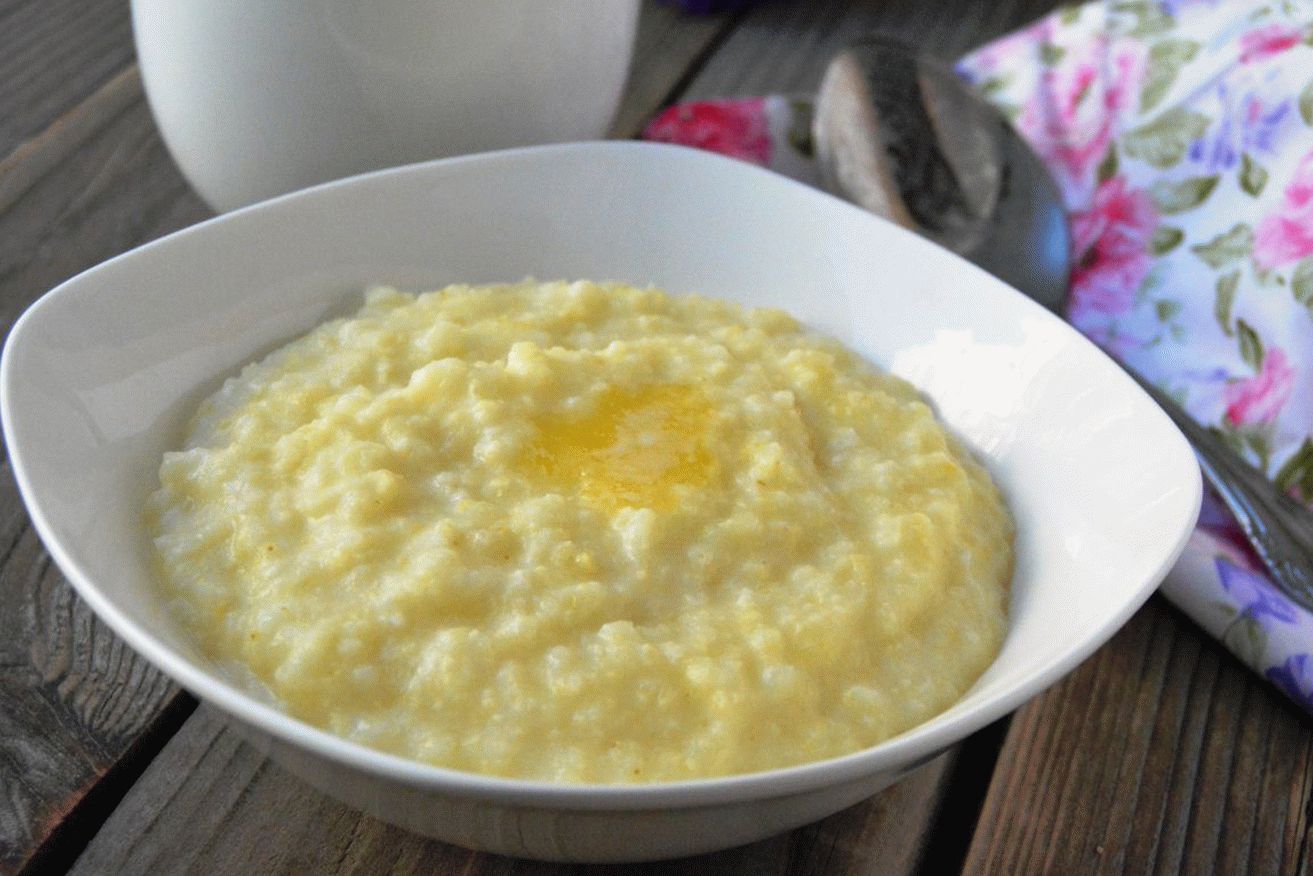 Millet porridge in milk