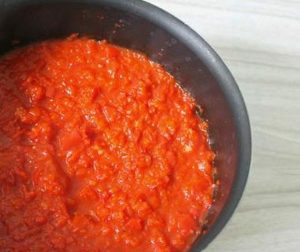 Pepper puree for the winter