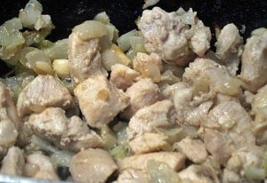 Vegetable stew with chicken