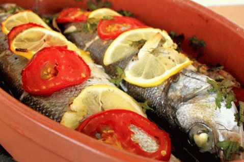 Various fish recipes in the oven