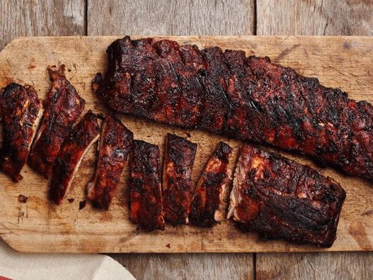 Photo Ribs smoked on apples