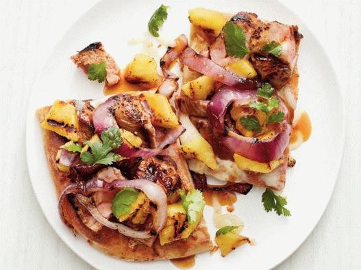Photo of the dish - Tortilla with pork and grilled pineapple