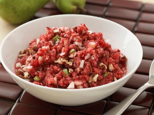 Dish Photography - Cranberry Relish with Pear and Orange