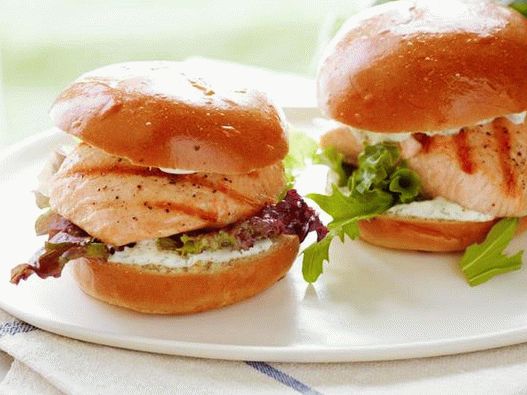 Photo - Grilled salmon sandwich