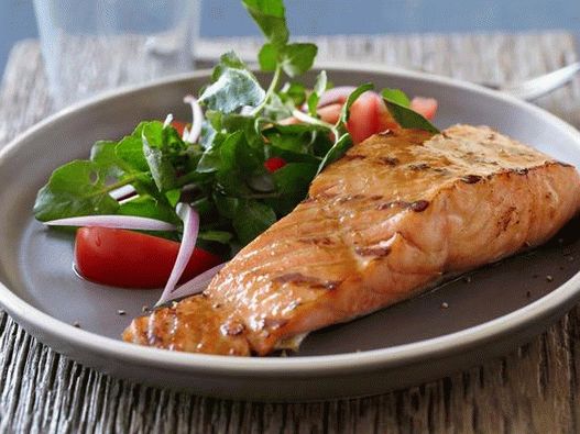 Photo - Salmon in honey-mustard sauce