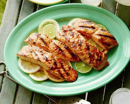 Photo - Grilled salmon in the glaze