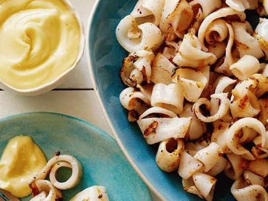Photo - Grilled squid with chamomile mayonnaise