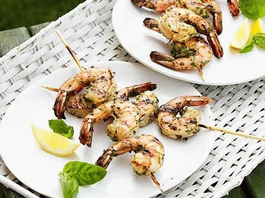 Photo - Grilled prawns marinated with Dijon mustard