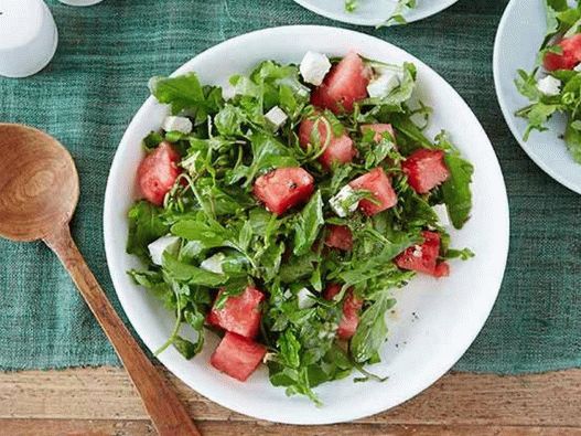 Photo - Arugula, watermelon and feta salad