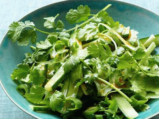 Photo - Spicy salad with cilantro and green onions