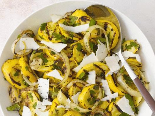 Photo of the dish - Yellow zucchini on the grill