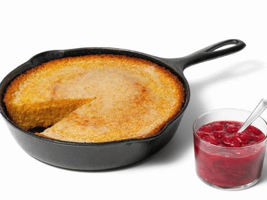 Photo of the dish - Corn bread and strawberry jam