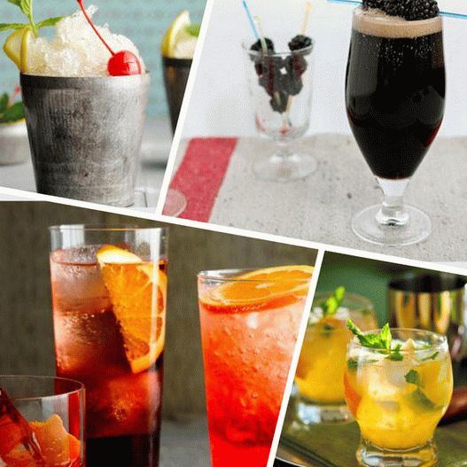 Photo Recipes of summer drinks and cocktails