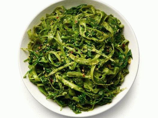 Vegetable Asparagus Noodles with Pesto
