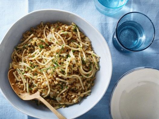 Barley porridge with small pasta