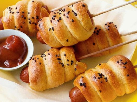 Mini Corn Dogs in the Oven