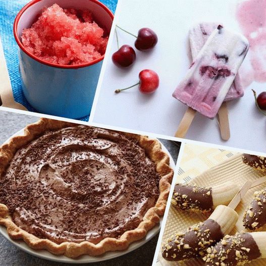 Photo Recipes for healthy ice cream and fruit ice