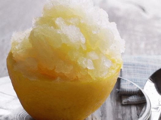Photo - Fruit ice of lemonade with basil