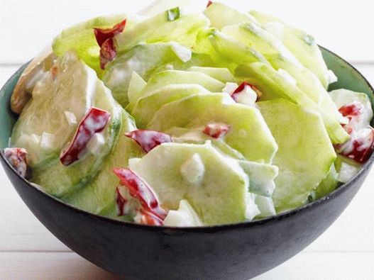 Cucumber Salad with Pickled Peppers