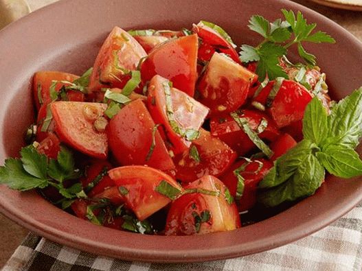 Pickled Tomato Salad with Herbs
