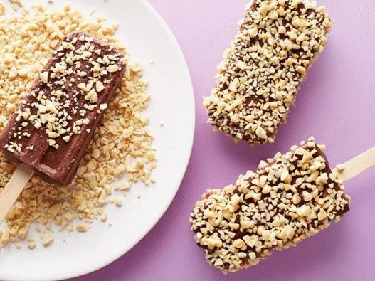 Frozen Bananas with Cocoa on a Stick