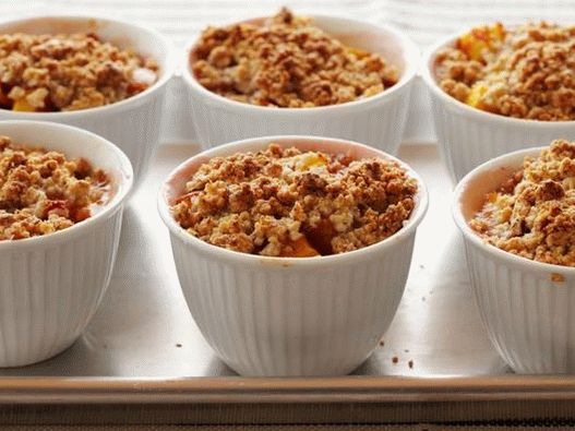 Portioned Peach Cobblers