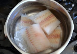 Pollock fish salad