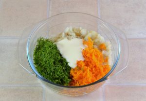 Pollock fish salad
