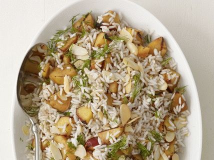 Photo Rice with Nectarines Grill