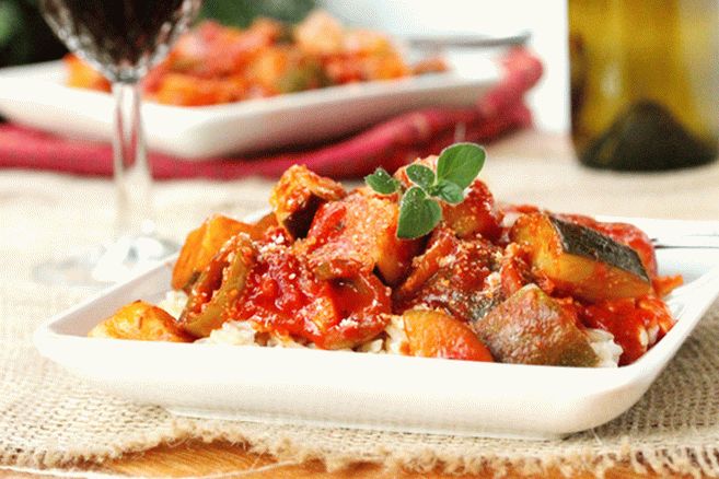 Rice with Vegetable Sauce
