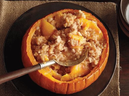 Photo Rice casserole with pumpkin
