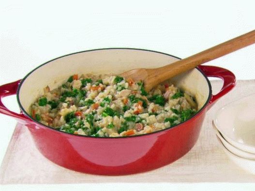 Photo of Risotto with bacon and cabbage kale