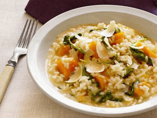 Photo of Risotto with pumpkin in a slow cooker