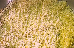 Risotto with berries