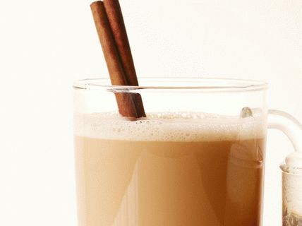 Photo Christmas tea with rum and vanilla vodka